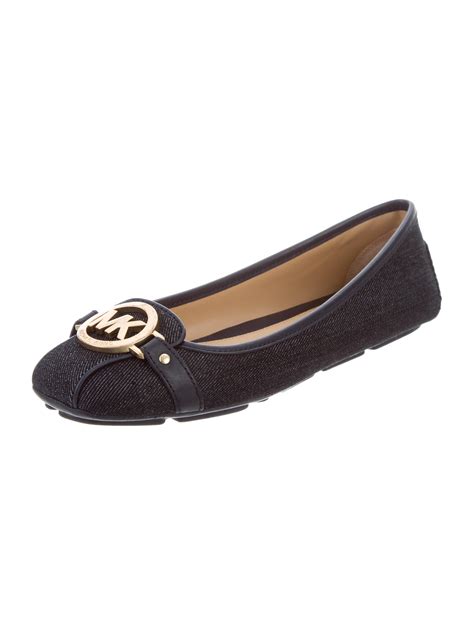 michael kors flat shoes for women|michael kors denim flats.